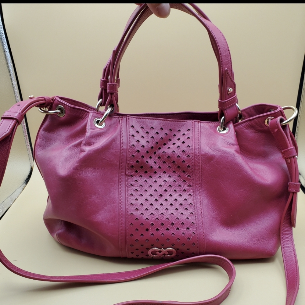 cole haan leather purse